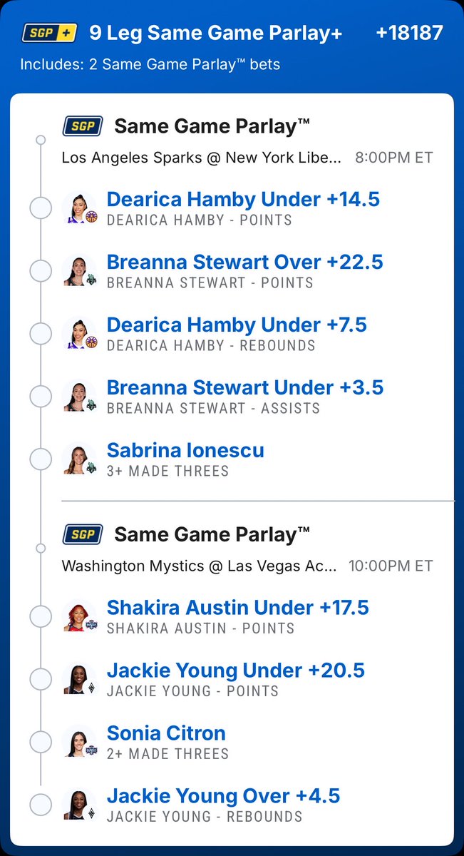 proptography's tweet photo. #wnba #Gambling𝕏 https://t.co/CWj2lUnErZ