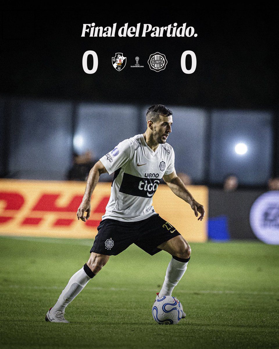 elClubOlimpia's tweet photo. 🔚 Igualdad sin goles en el Estádio São Januário.

¡El próximo jueves, todos juntos en El Defensores!

🤍🖤🤍 https://t.co/MoC0RinLb9