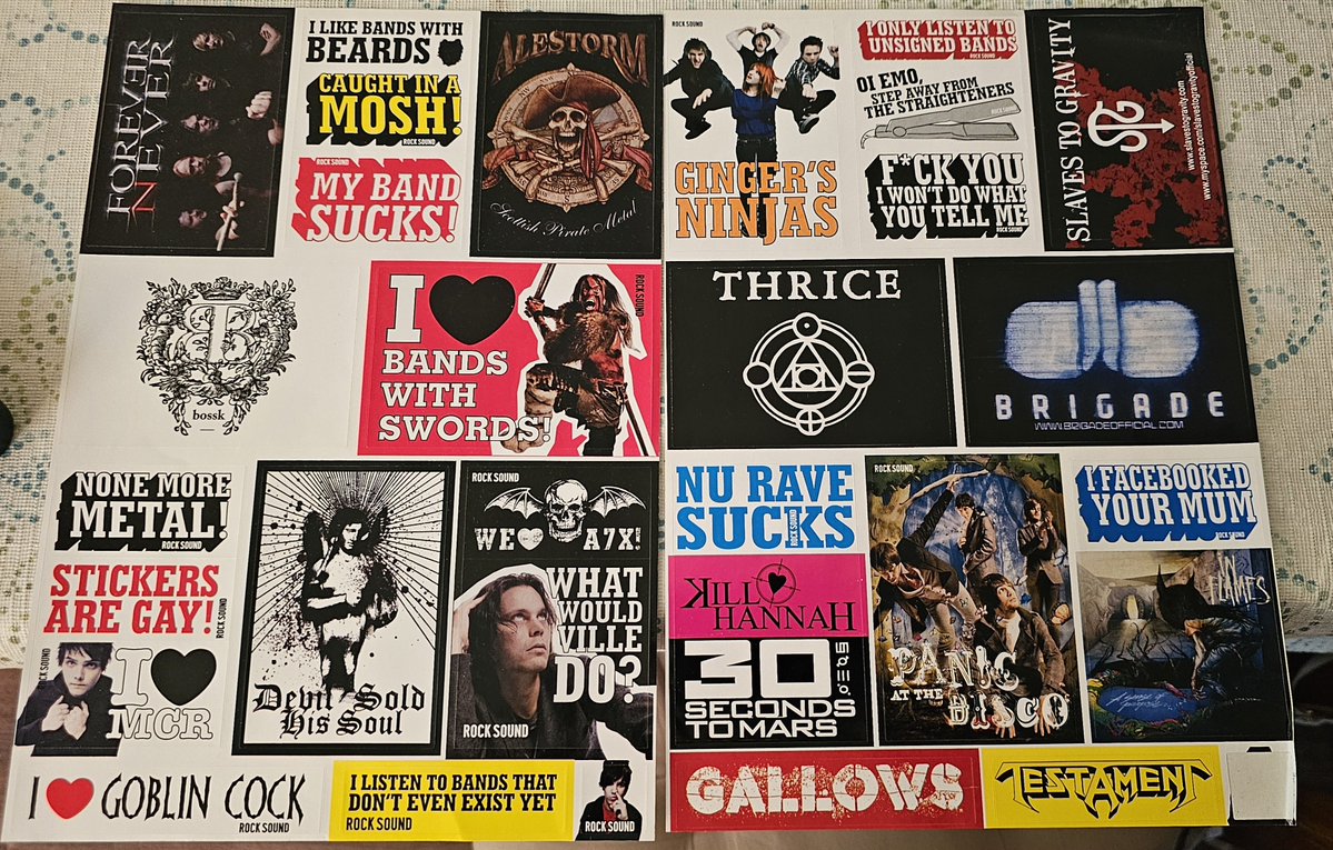 ambientgaze's tweet photo. cleaning my room and found some unused stickers from an ancient magazine https://t.co/SRnuSpqGDN