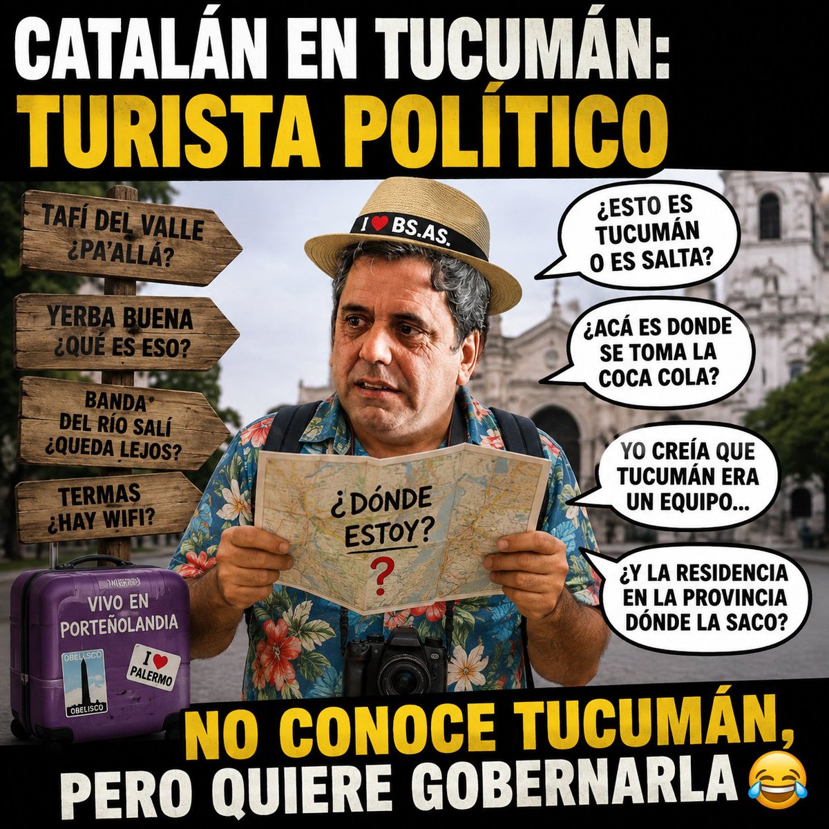 maxsegovi's tweet photo. Último momento: buscan dirigentes de LLA con arraigo en #Tucumán. A Catalán todavía lo están buscando en la terminal de arribos 😂
#Castalan https://t.co/AWlZk2bD1M