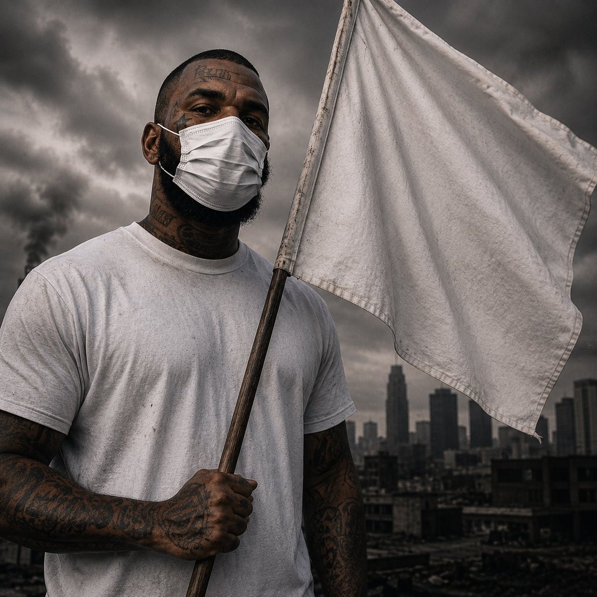 OneManRioter's tweet photo. The Game flew the white flag. Kendrick Lamar is to big of a threat. Doing what Covid did. 🏳️ https://t.co/93tlGRmf3b