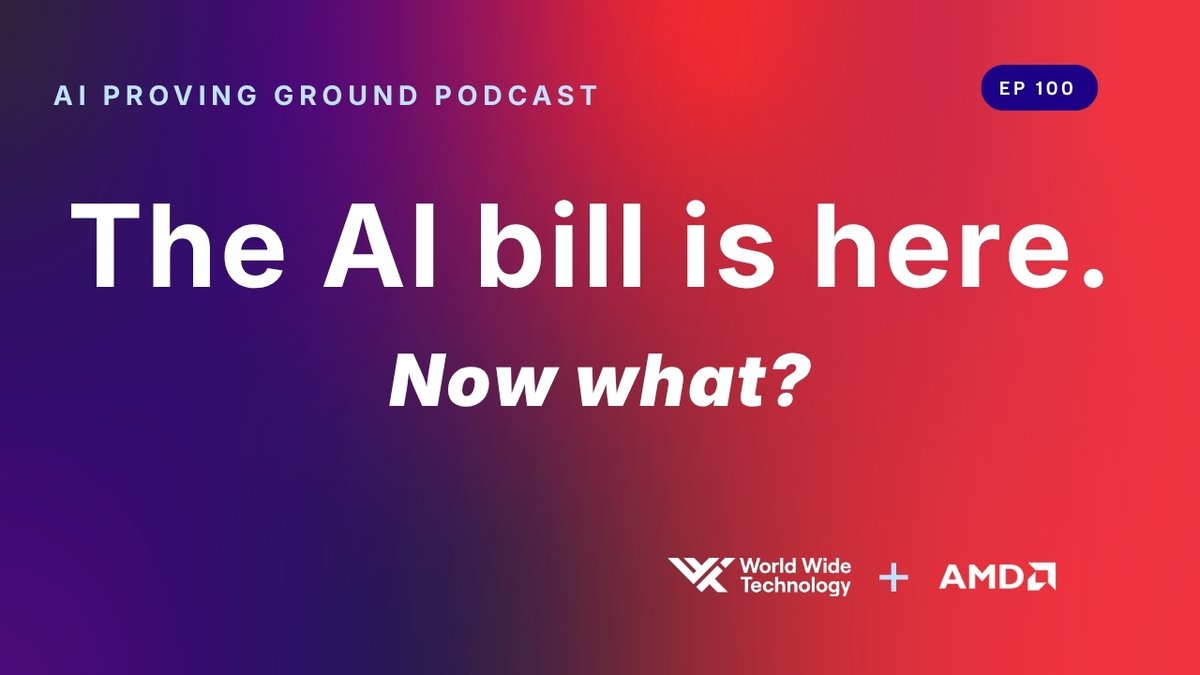 wwt_inc's tweet photo. #AI agents are running up a bar tab most enterprises haven't budgeted for. 💲

@AMD's John Hampton and WWT's Mike Trojecki break down how intelligent token routing turns runaway AI costs into a sustainable strategy.

Listen now: https://t.co/vubu8LjQOU https://t.co/ahQXiu0Ff0