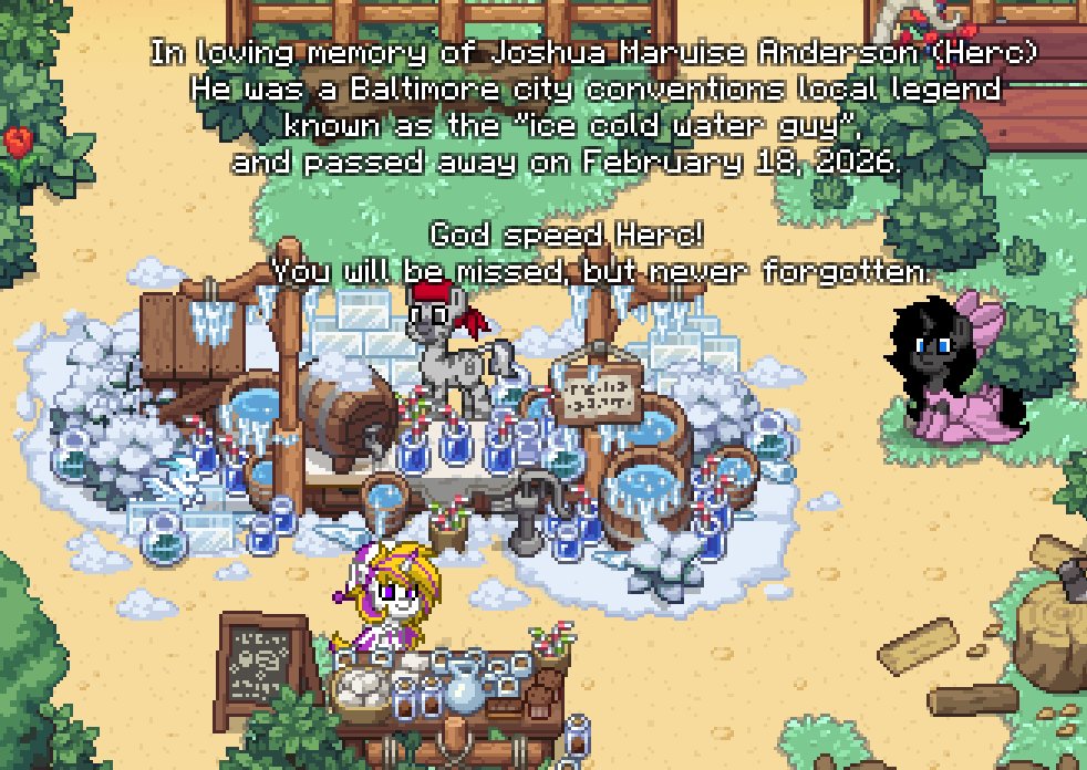 RaveHouseBelles's tweet photo. Here is another sneak peek of our map. Something more heartfelt. For those of you who attended so many Brony, Anime, Furry cons, at the BCC, you will know who Herc is. The Baltimore local legend sadly passed away in February! He was known as the ice cold water guy! https://t.co/rEXlDauiZl