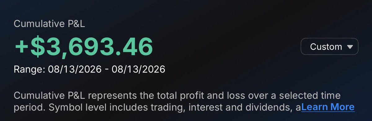 MATTSMATTED's tweet photo. +$3,693.46 FROM $SPY $TSLA $ABBV 

OVER 618% IN GAINS TODAY FOR FREE ☢️

No one is giving out FREE game like I am for you guys 🫶🏼

Like this post to jump onboard ❤️ https://t.co/yMCRRrpemJ