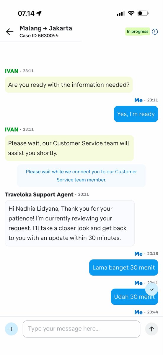 twtbynd's tweet photo. @traveloka Saya butuh surat keterangan void ticket karena saya mau ajuin refund ke qoala. Agent janji proses 30 menit sampe sekarang gaada. Berkali kali email gaada solusi. Kacau kalian ya bohongin customer. https://t.co/ApOjzNvR8D