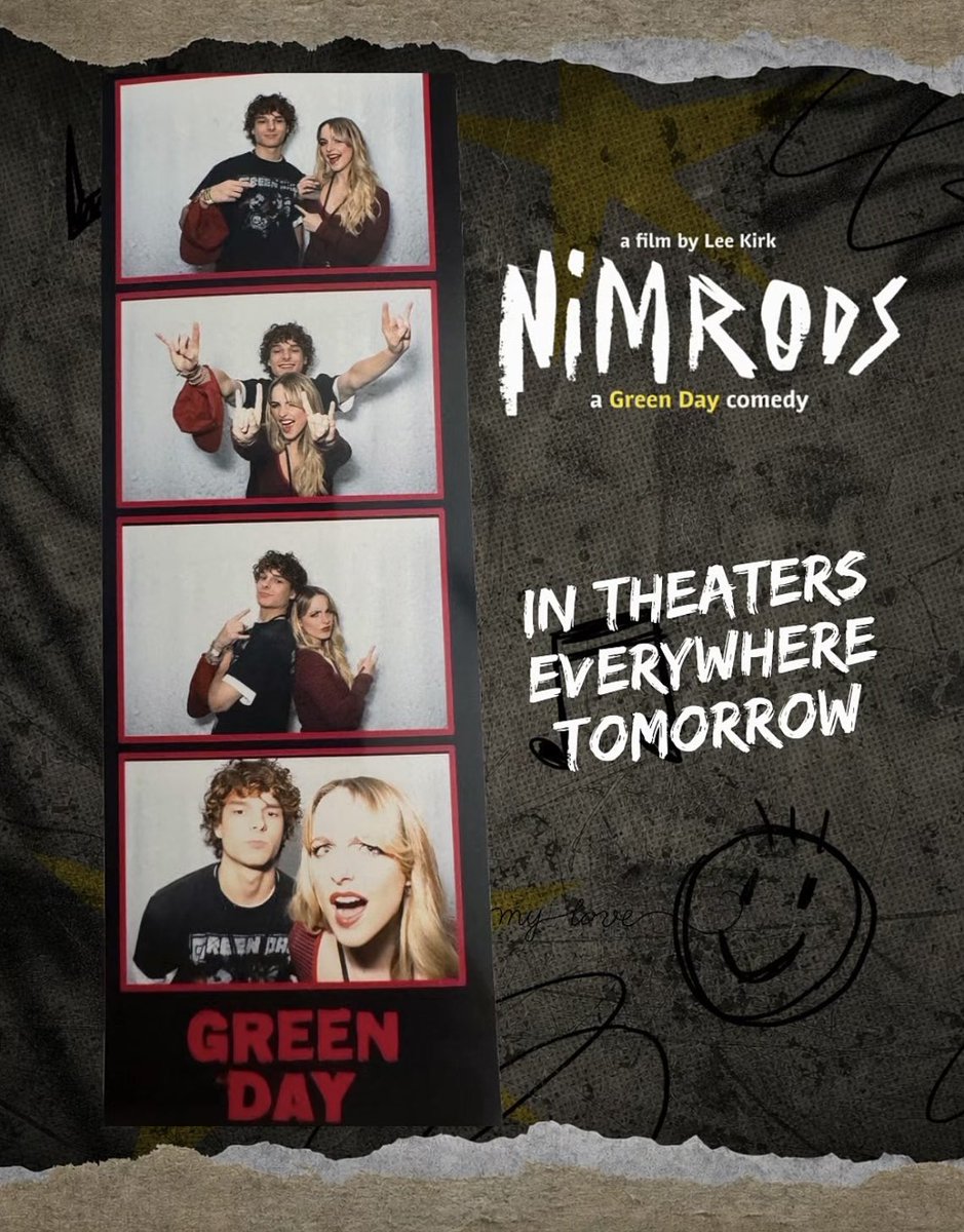 acervograce's tweet photo. PERFEITOS! A conta oficial de Nimrods compartilhou novas fotos de Mckenna Grace e Mason Thames no show do Green Day, em 2024.

“Perseguindo o Green Day nas telas e encontrando eles na vida real. #NimrodsMovie chega aos cinemas de todo o mundo AMANHÃ. 🤘” https://t.co/1UVLBwAWTd