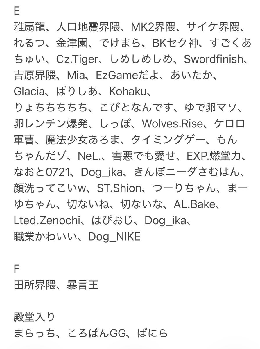 codmobiletier's tweet photo. 今シーズンのランクマサーチティア表です
あんまりランクマで見かけない人は入ってません
評価して欲しい人はリプ欄まで
評価は厳しめです

#cod 
#ティア表 https://t.co/w2QMn4zNO0