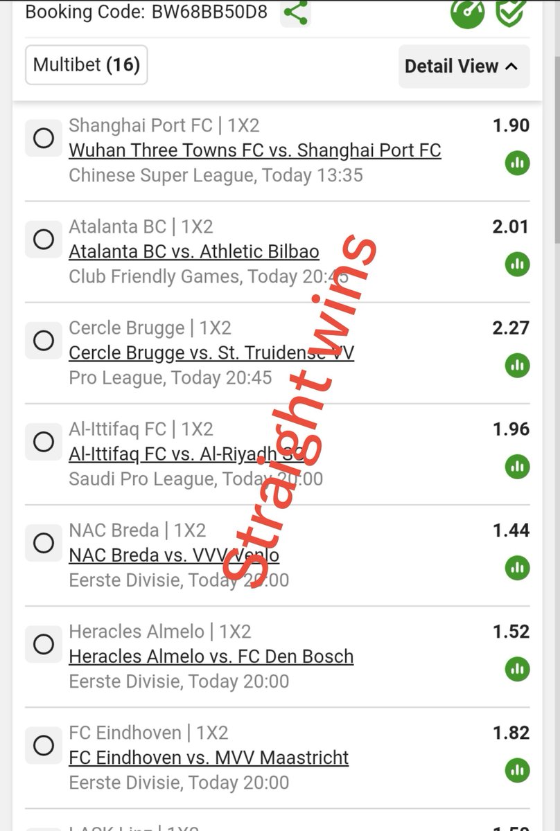 LeswiiSwaMina's tweet photo. Betslip CODE  : BW68BB50D8 https://t.co/g5JTvlPsWT
Massively ODDS-ON ✨️😉

Well cooked 🍳 https://t.co/ULi2gVCqlb