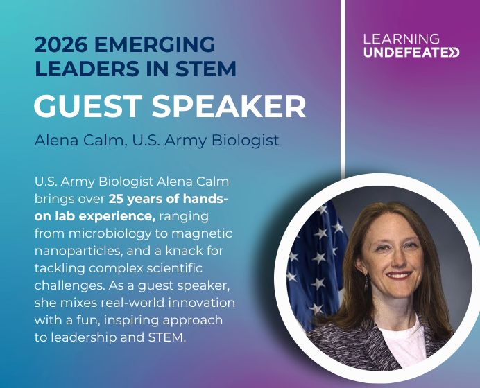 LearningUNDFTD's tweet photo. A record-breaking summer for our Emerging Leaders in #STEM program! We expanded into 5 new states, connecting even more students with real-world #biotechnology career pathways. 🔬

Huge thanks to @USArmy Biologist Alena Calm for sharing her experience &amp; advice with students! https://t.co/id2xrPQ4j9