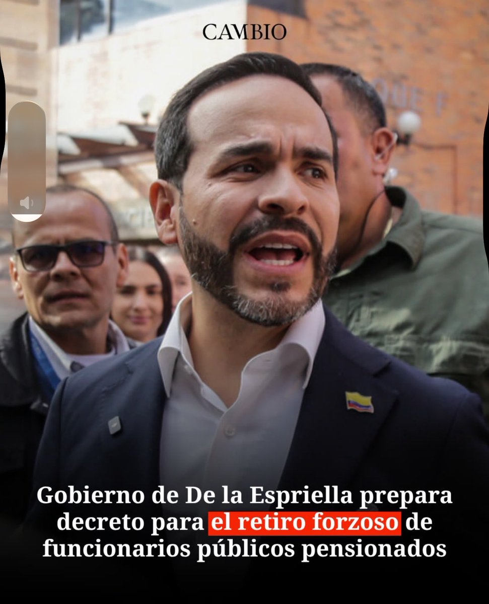 CassiusCIayX's tweet photo. Papucho planea decreto que retiraría del gobierno a quienes ya tengan cumplida la edad de pensión. Suena muy buena la propuesta para impulsar a los jóvenes, pero debería entonces comenzar dando el ejemplo:

Miguel Uribe (Embajador Reino Unido): 73 años. 
Alejandro Ordóñez (Embajador OEA): 71 años. 
Fabio Arjona (MinAmbiente): 70 años. 
Miguel Gómez (MinHacienda): 65 años. 
Viviana Morales (MinEducación): 64 años. 
Indalecio Dangond (MinAgricultura): 62 años.