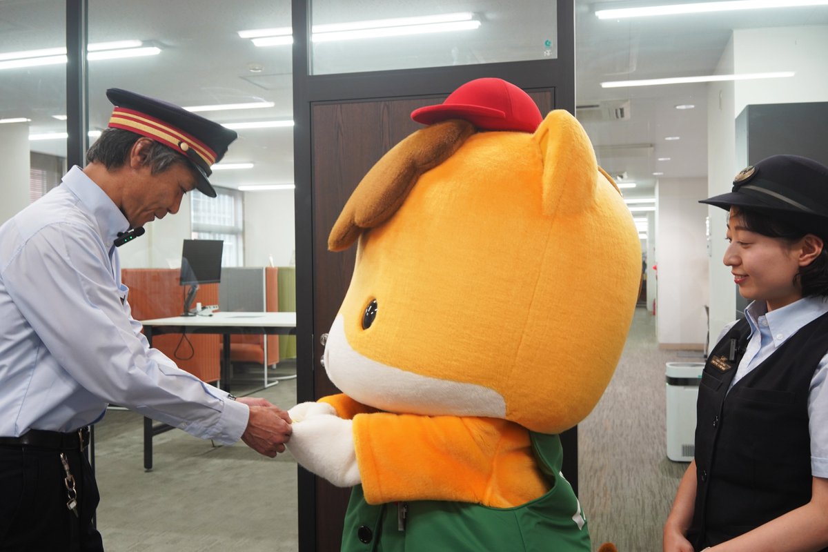 JRtakasaki_info's tweet photo. 🚃✨ぐんまちゃん、GV車掌への挑戦はいよいよクライマックス！✨🚃

乗務本番が目前に迫ってきました！

🔵「#GVぐんまちゃん」号に乗る準備はできていますか！？
まだの方はぜひJREメディアをチェック👀

乗車情報や関連商品もぜひご確認ください！

🔰今週の訓練内容はこちら！
✅シミュレータ後半戦
実際の乗務を想定し、一連の流れを指導員の真似をしながら確認しました👀

列車を発車させる際は運転士だけでなく、
車掌との連携で成り立つのがポイントです🚃

✅見習い訓練修了＆車掌グッズ受領
これまでの訓練を終え、見習い課程を修了👏
車掌として必要な携行品や制服も受け取り、いよいよ本番へ…！🎒

胴乱には、異常時に使用する道具や車内できっぷを発売する機器などが入っています。

ぐんまちゃんの車掌デビュー、
ぜひ見届けてください！✨

🎁#ぐんまちゃん車掌見習い応援キャンペーン 開催中！
①本アカウントをフォロー
②7/21のキャンペーン投稿をリポスト
③本投稿のリポストで応募口数UP✨

抽選でぐんまちゃんグッズが当たるチャンス🎁ぜひご参加ください！

#ぐんまちゃん車掌見習いチャレンジ
