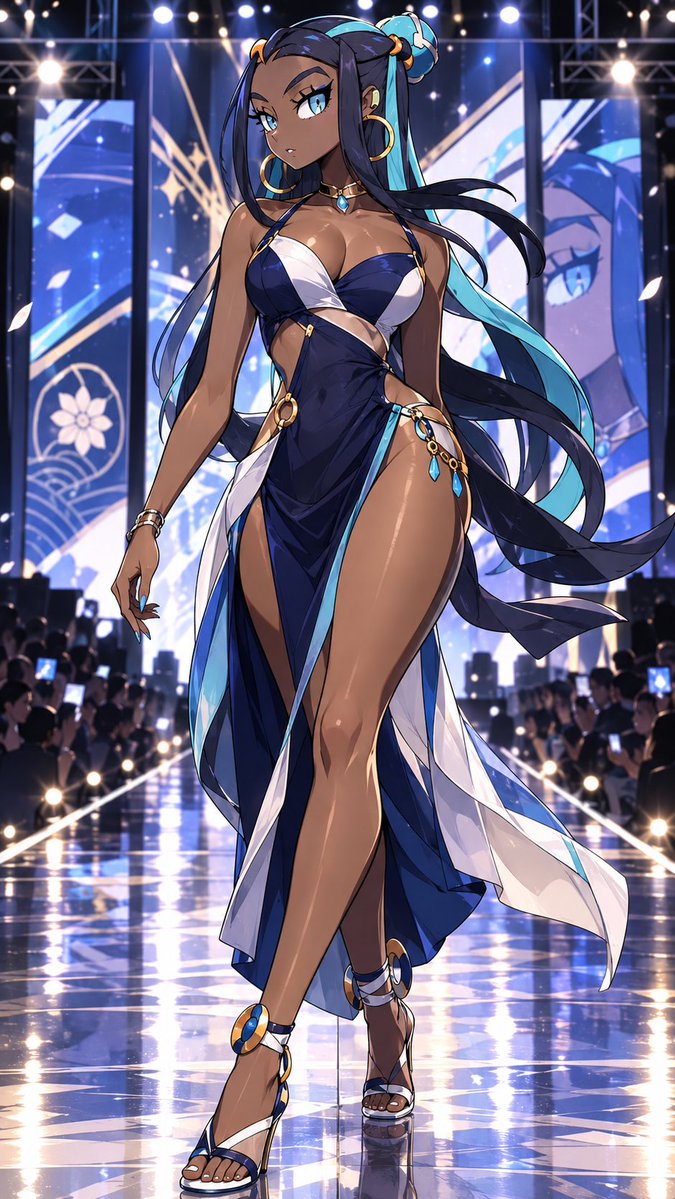 TokenBlack31's tweet photo. #Nessa #Pokemon #PokemonFanArt Rule The Runway https://t.co/8TLZCHRepj