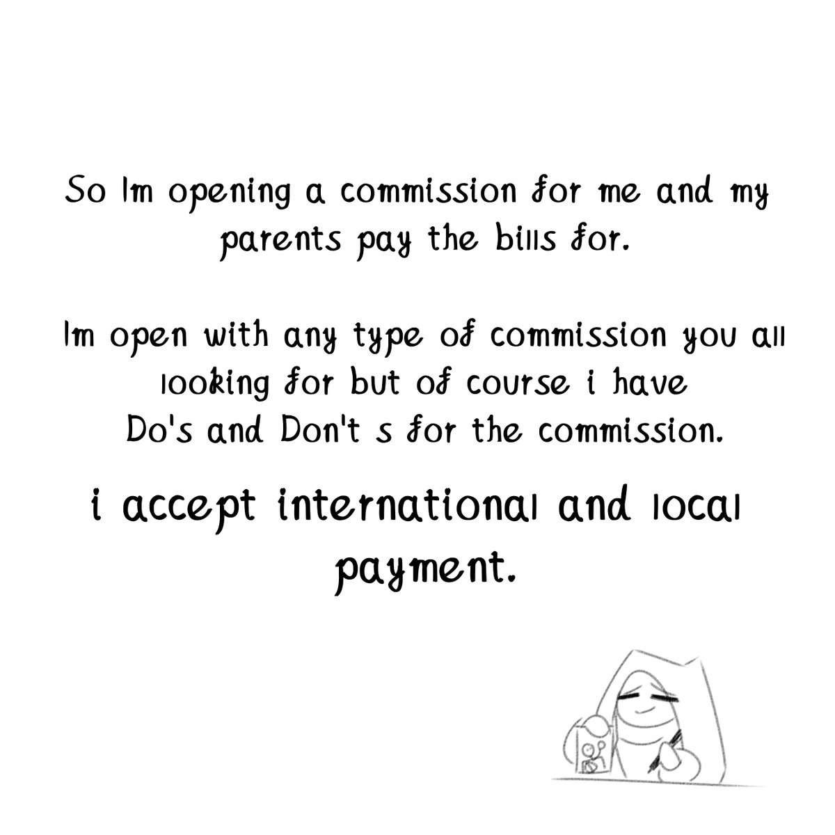 DreamyzSweetz's tweet photo. Hello everyone, Please share this around. i need to help my parents to pay their bills
(1st thread)

#commission #artcommision https://t.co/35zA6bfokk