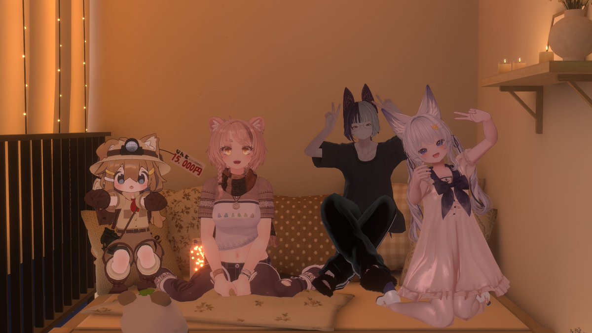 tanup_vrc's tweet photo. 昨日もたくさん遊んだ～！
今日は何が起こるかな～？ https://t.co/1ciTGiQauX