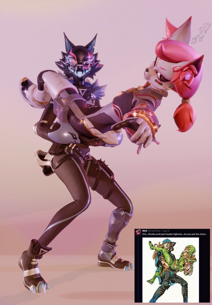 bunnyvivv's tweet photo. Follower request piece! Kimiko &amp; Highwire x JoJo posing

#kimiko #highwire #kimikofivetails #fortniteart #fortnite

Use code 'bunnyviv' to support me! <3
#Ad #EpicPartner https://t.co/x9l5TgKtQK
