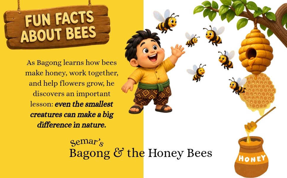 momjo26's tweet photo. A Sweet Adventure with Bagong and the Honey Bees

Bagong learns about honey bees, honey, flowers, and nature in a colorful children’s book scene.

#honeybees #Bagong #bees
#pollination #nature
#childrensbook #educationalbook https://t.co/IibhB9sEWK