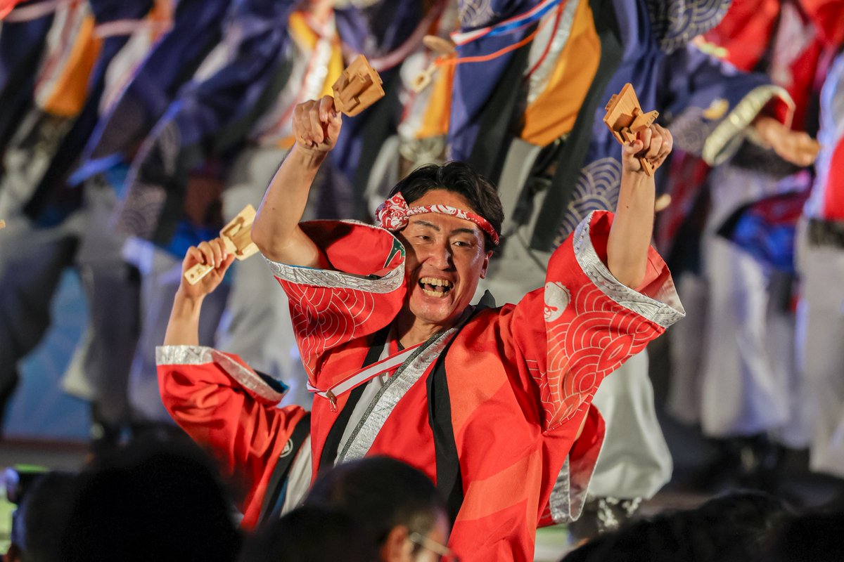 Mana_yosa's tweet photo. 2026.08.12
よさこい祭り 後夜祭
國士舞双
#よさこい祭り #國士舞双 https://t.co/DfW3iMlB5X