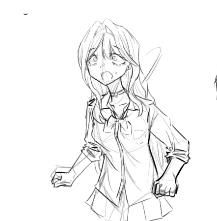 Luguelex13's tweet photo. Sketch de Koyuki https://t.co/4Rxa3y1c8V
