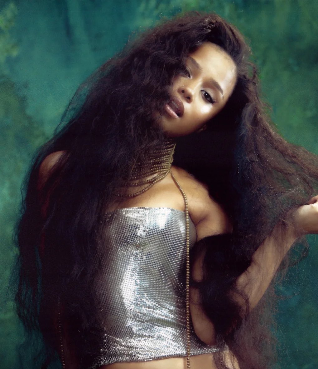 saintdemie's tweet photo. tyla in gianni versace fw98 chainmail corset, with dior ss99 couture maasai necklace⋆⭒˚.⋆

photographed by catherine a lomedico and styled by ron hartleben https://t.co/405Sya8OYd
