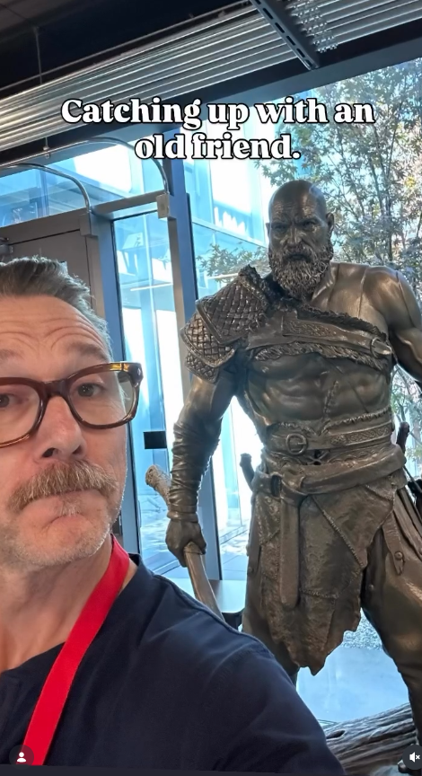 SouMorse's tweet photo. #GodOfWar

Santa Monica Studio posted on July 9th 2025 asking for artists, animators and QA to help with an unannounced game.

Ben Prendergast, the actor that plays Týr, posted this photo of him at SMS on October 10th 2025.

Edit: Now that I think about it, this unannounced project can't be Laufey cause they say it's a NEW project. The 20 Years Retrospective says that Ariel Lawrence was chosen as director of Laufey in 2022. They have another project that isn't Laufey in development. Maybe it's the remakes, but TC Carson says the remakes were still early in development 7 months after this post by SMS.