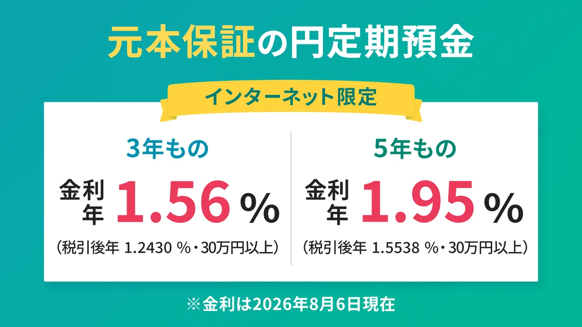 新生 銀行 定期 預金 金利