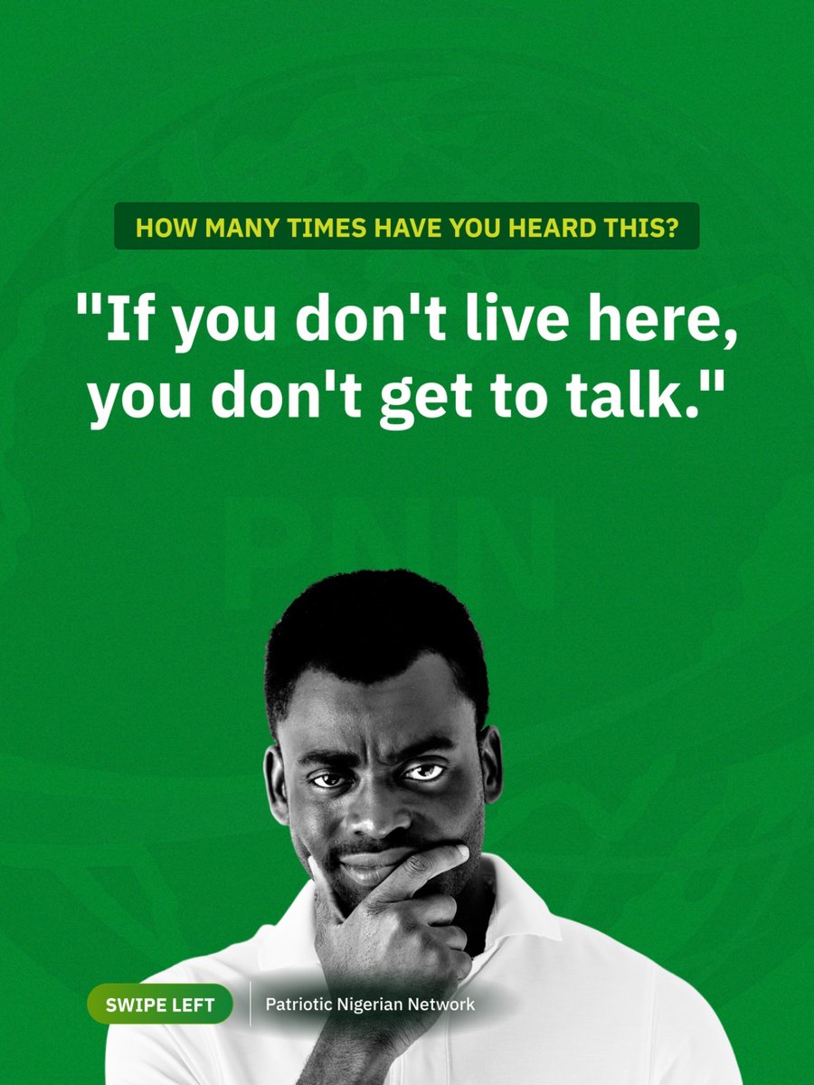 PNNCONNECT's tweet photo. As a Nigerian diaspora, how many times have you heard this phrase??

Let’s discuss 🤔 https://t.co/aEPSQaTU4O