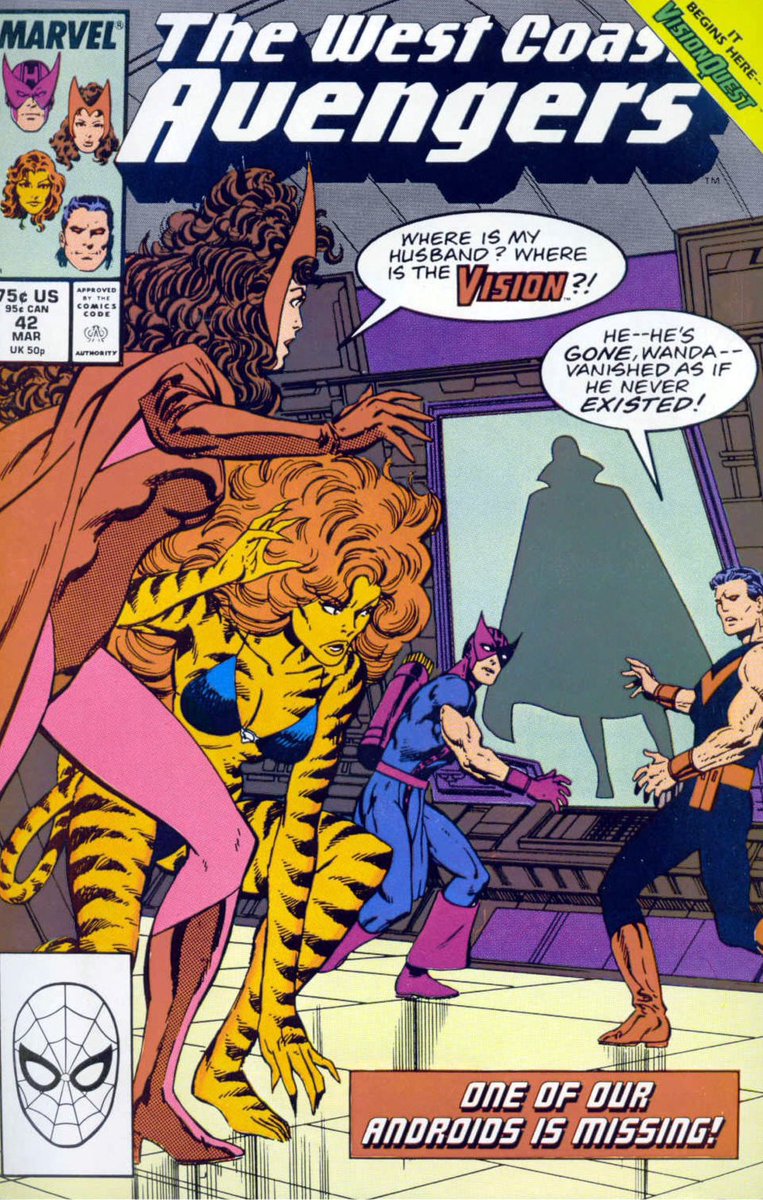 mpa8595's tweet photo. #MarvelPlatinumAge
#WestCoastAvengers
#VisionQuest
#OriginalScanOriginalColor
John Byrne - Penciler
Mike Machlan - Inker
Paul Betcon - Colorist
1989 https://t.co/WkCUOu8fXs