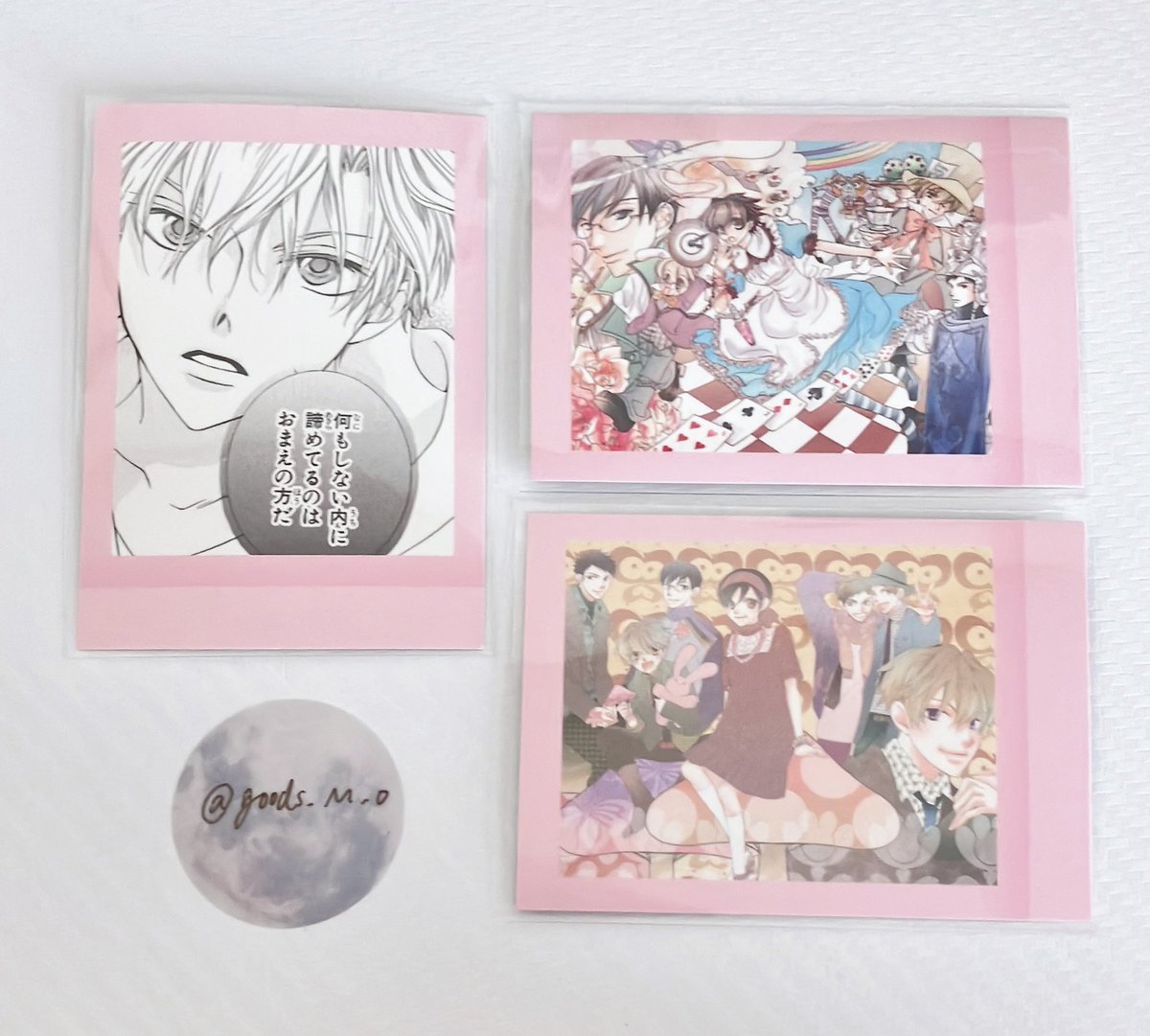 goods_M_o's tweet photo. 交換 ❤︎ 桜蘭高校ホスト部 ぱしゃこれ 第2弾

譲】 画像参照
求】 弾不問で何でも検討いたします

カラーはカラー同士の交換。

富山手渡し / 郵送 https://t.co/WJsJrm6r2j