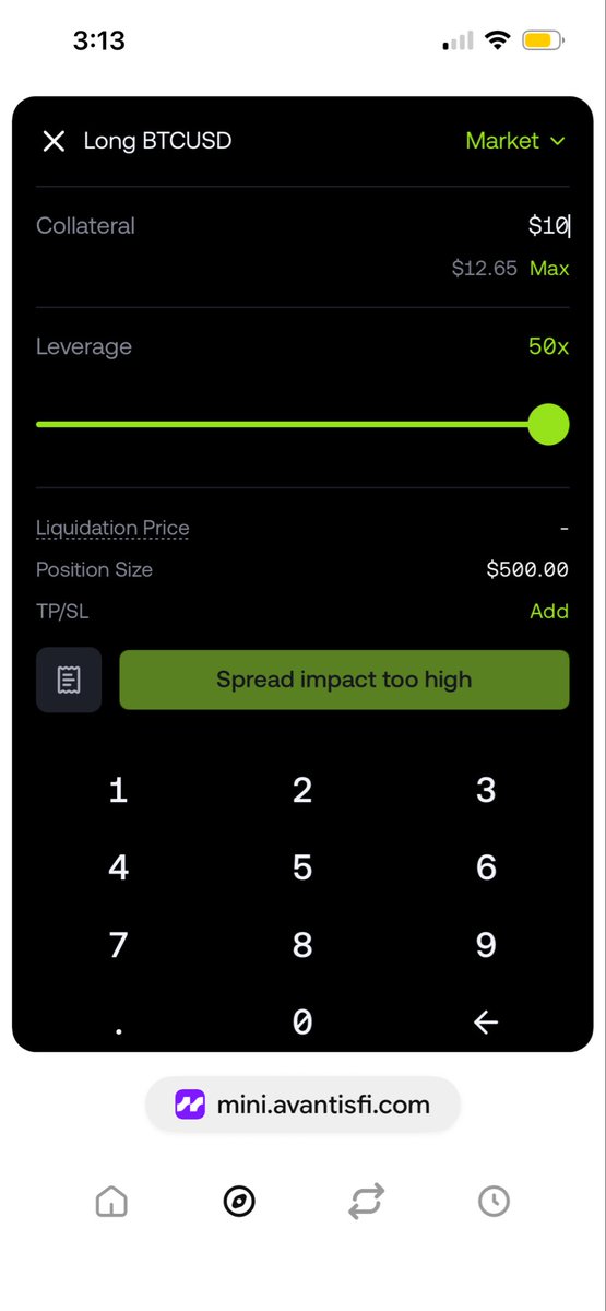 aleksander100's tweet photo. @raymdong @avantisfi @base Appreciate your reply will try out ur services on another wallet on my computer after I am back from work currently this is the situation on the base app https://t.co/CefG7hjTHW