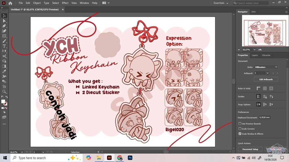 merch_fesss's tweet photo. *ICheck haloo, minggu ini sender rencananya mau buka ych buat kicen couple model gini nih (sample gambarnya masih wip). Kira" ad yg tertarik? 😆 https://t.co/DLsMLOC0dW