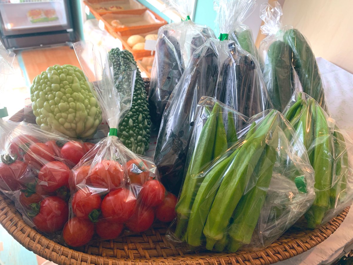 RainbowBreadDay's tweet photo. 🥬地元の朝採れ野菜🥬

今日から、にじ色ぱん日和で 地元・名栗の朝採れ野菜の販売を始めました✨

今朝採れたばかりの、新鮮な野菜です☺️

🍅 ミニトマト 🥒 きゅうり 🍆 なす 🌱 オクラ 🫑 ゴーヤ

ぜひお野菜も覗いてみてください！

#飯能 #名栗 #朝採れ野菜 #地元野菜 #にじ色ぱん日和 https://t.co/LIX1zjq7ND