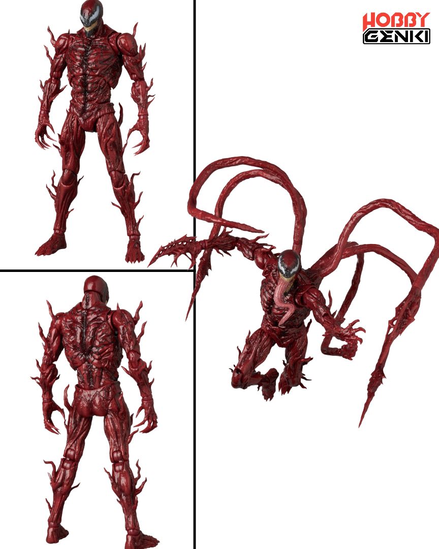 HobbyGenki's tweet photo. Carnage enters the MAFEX lineup with No.323, based on Venom: Let There Be Carnage. A wild Symbiote release with sharp posing potential and serious shelf impact. Would you add Carnage to your Marvel display? 

Check it out here! https://t.co/vR97AETdVd https://t.co/xHbgfSFJLK