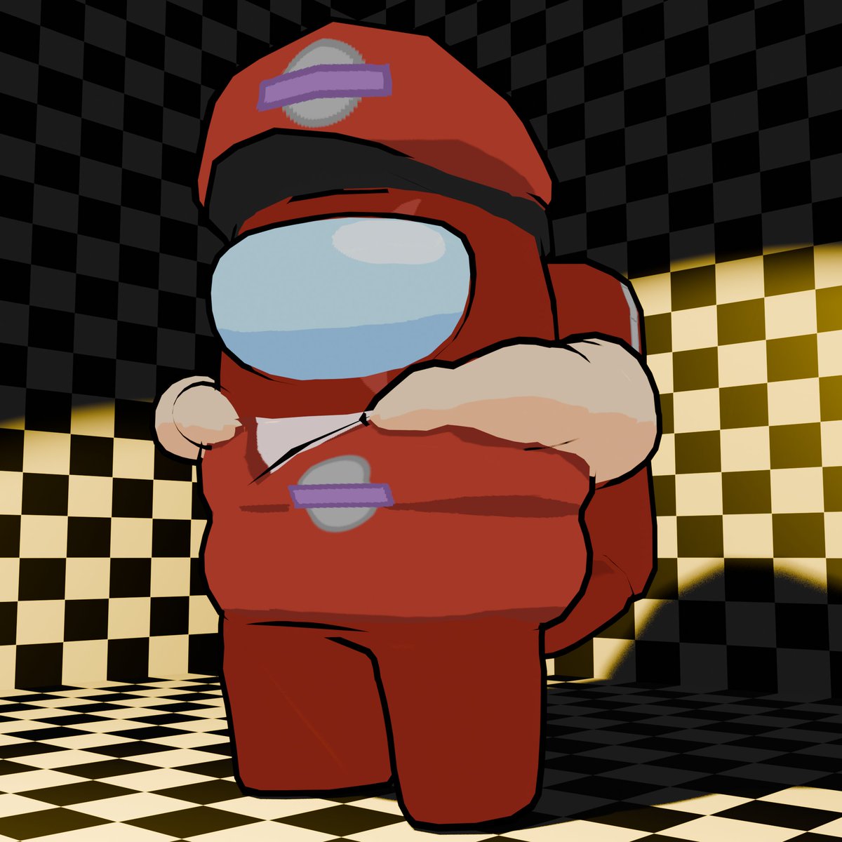 static_symptoms's tweet photo. Spent ten million years modeling @R1chHomelessMan's Maroon for no reason while we work on the comic
#amongus https://t.co/yEoEiAOIgD