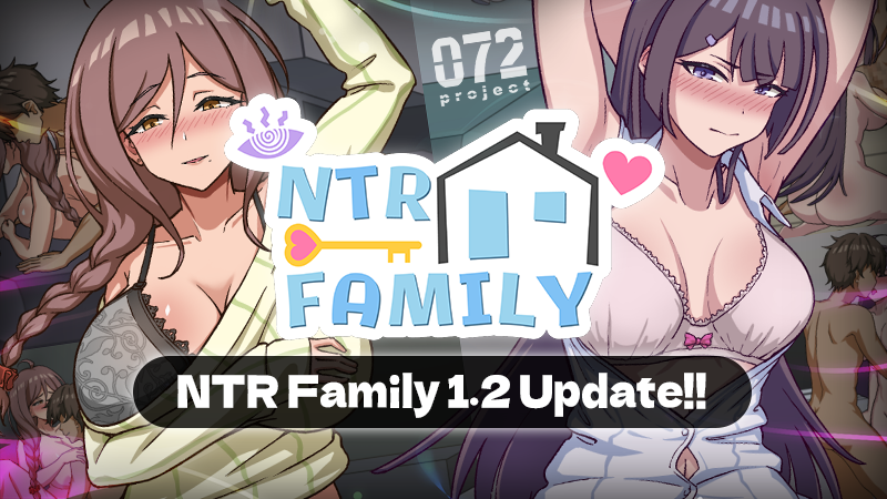 072Project's tweet photo. 🌟NTR Family Ver.1.2 Update!!
＊Added Voice Acting (Ending Fully Voiced)
＊Added Touch Animations

https://t.co/ui6IdGS7Pp 

#R18 #NSFW #072Project #NTR家族 #追加內容 #語音 #GAME #ゲーム https://t.co/VzubqJRQjW