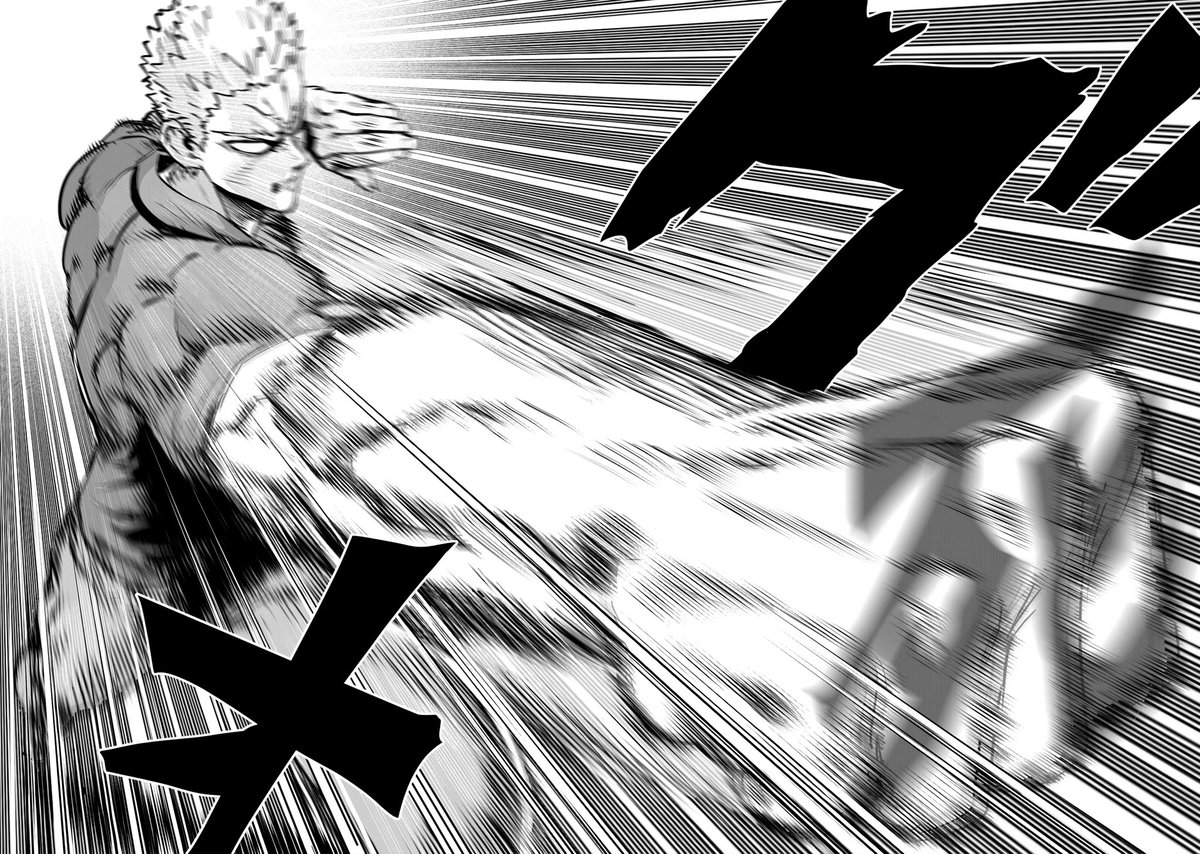 aniDerff's tweet photo. Also, I like that they both tried to replicate Saitama at the end.

I’m just hoping this isn’t the end of the fight. We need AT LEAST one more chapter. A lot of us have been waiting a long time for this. https://t.co/wK3J7pSvWC