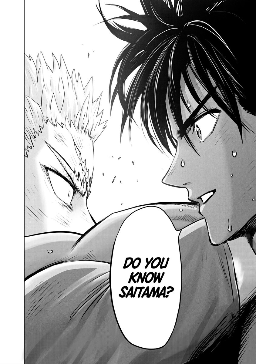 aniDerff's tweet photo. Also, I like that they both tried to replicate Saitama at the end.

I’m just hoping this isn’t the end of the fight. We need AT LEAST one more chapter. A lot of us have been waiting a long time for this. https://t.co/wK3J7pSvWC