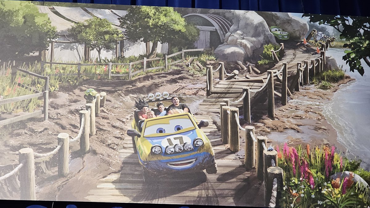 DrewDisneyDude's tweet photo. UP-CLOSE LOOK AT PISTON PEAK CONCEPT ART AT D23! https://t.co/pelUZun0q4
