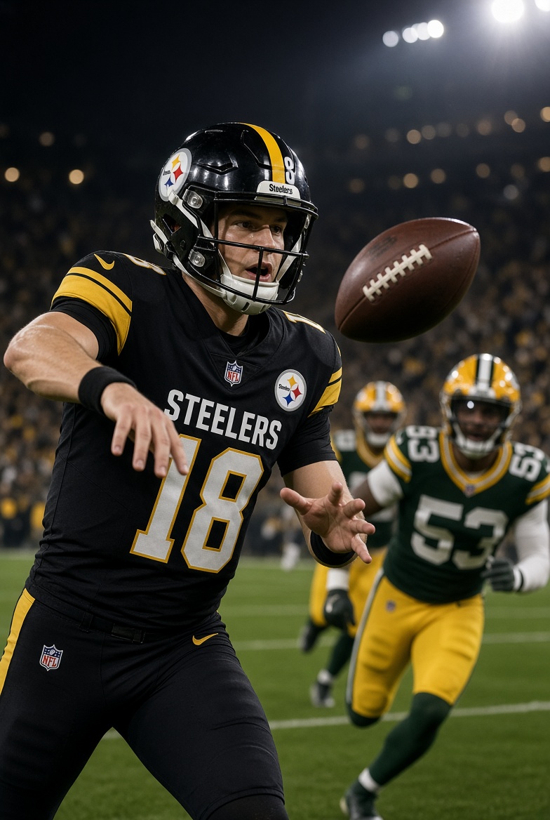 Hashan589364801's tweet photo. Back-to-back lasers from Will Howard 🎯  
@Steelers QB making his presence felt  

Watch GBvsPIT on @nflnetwork  
Stream it on @NFLPlus https://t.co/r0MEf26v5x