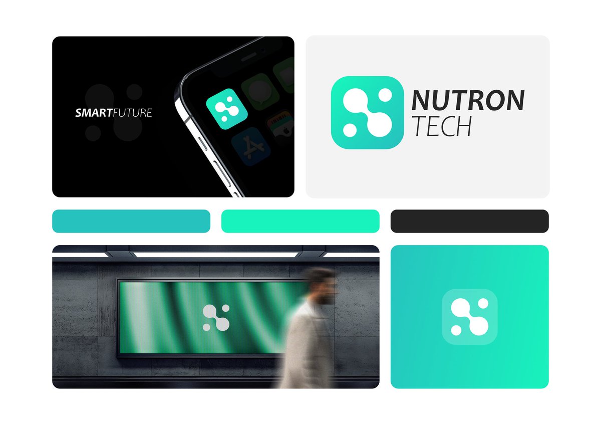 mgdworks's tweet photo. We’ve designed a visual system combining innovation and digital evolution. Meet the new Netron Tech identity!

​Logo: Circles &amp; pathways symbolizing tech connectivity.

Colors: Vibrant cyan &amp; dark professional tones.
Versatile: From app icons to huge billboards.
​
#Design | #logo https://t.co/imiomrV49L