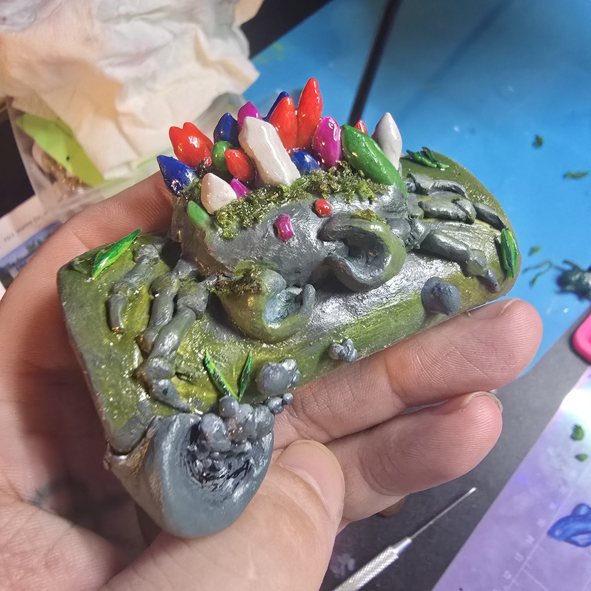 NetNobody's tweet photo. My personal favorite lighter sleeve my wife has made so far 

Someone commissioned a GemCrab from OSRS someone Australian.

My wife is available for commissions btw @theamityshop feel free to send a @ 

Any Oldschool Players out there? I'm almost maxed. #osrs #oldschoolrunescape https://t.co/wQazcMD25S