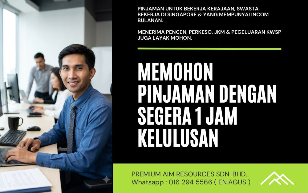 Pinjamanwang94's tweet photo. l“Ingat kena tunggu berminggu-minggu... rupanya 1 JAM dah lulus!” 😱

📥 DM kami atau terus WhatsApp En. Agus di 016-294 5566 untuk perbincangan lanjut.

Whatsapp : https://t.co/821pe3QcQA

#Kelulusan1Jam #PinjamanSegera #JohorBahru #KerjaSingapore #KewanganTerjamin https://t.co/FEMzJWM7Fi
