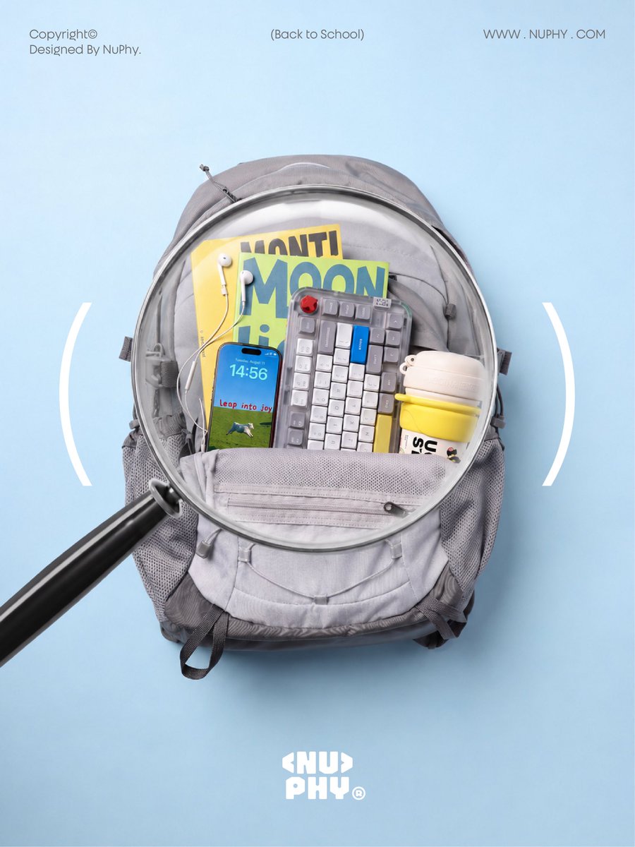 nuphystudio's tweet photo. Semester loadout check 🎒

📓 Notebooks ✅
🎧 Earbuds ✅
⌨️ Kick75 — the colorful one you'll actually enjoy typing on ✅

Back-to-School sale is live now — through Aug 26. 
🔗https://t.co/S7SVM1RzkV

#NuPhy #Kick75 #BackToSchool https://t.co/ohKPvFuh1H