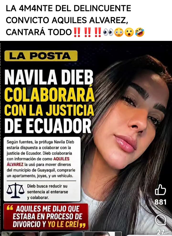 yoyitoBQ's tweet photo. @FioYcaza @aquilesalvarez LA AMANTE DEL DELINCUENTE CONVICTO AQUILES ALVAREZ, CANTARÁ TODO SOBRE LA C0RRUPT4 CANDIDATA FIORELLA YCAZA‼️‼️‼️👀😳😮
👇👇👇👇👇👇👇👇👇👇👇👇
. https://t.co/ERAQ1QcNIn