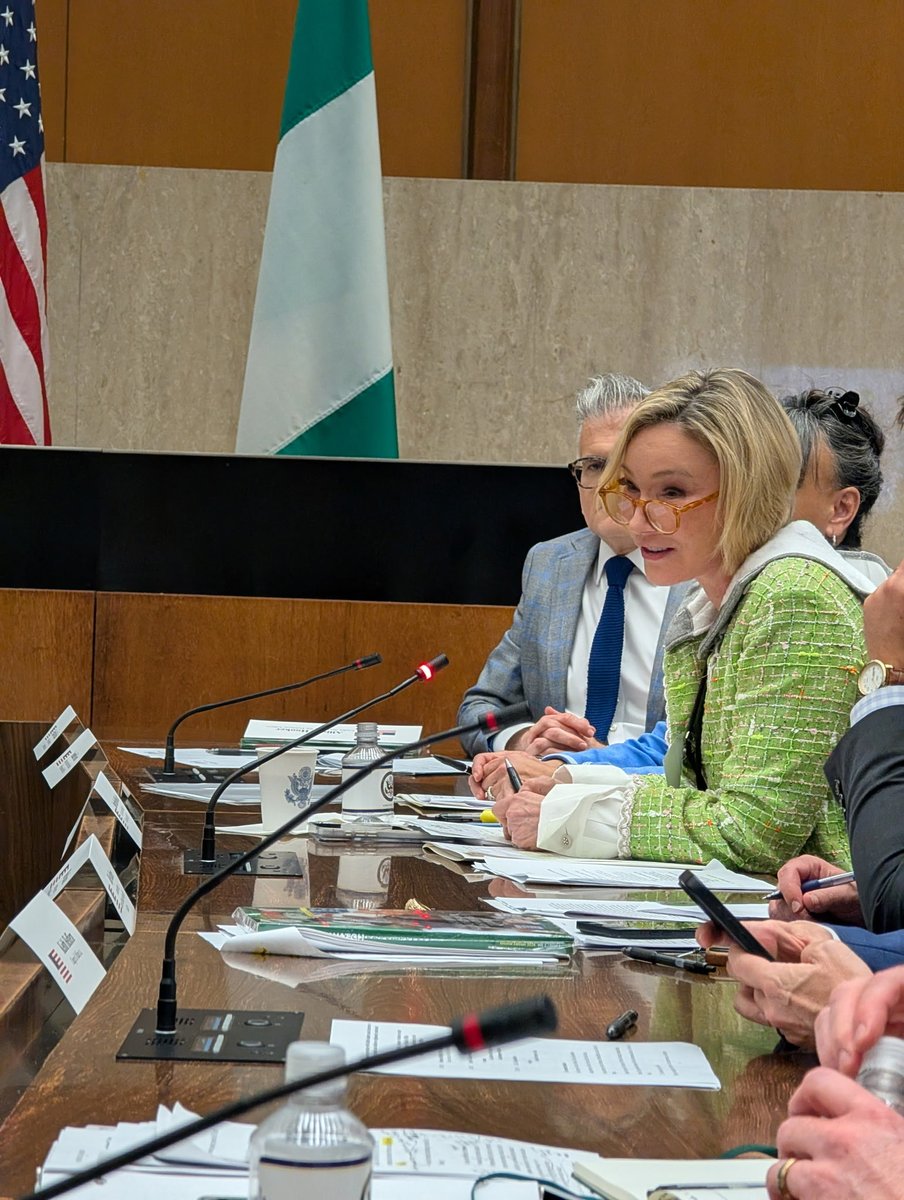 Paula_White's tweet photo. Yesterday we had an all day very productive US-Nigeria Joint Working Group Meeting at the State Department 🙏🏻. Continue to pray as we work diligently to protect Christian Communities in the North Central Region and hold perpetrators accountable 🙏🏻. Thank you @POTUS 🙏🏻🇺🇸 … https://t.co/ft04kQg1qd