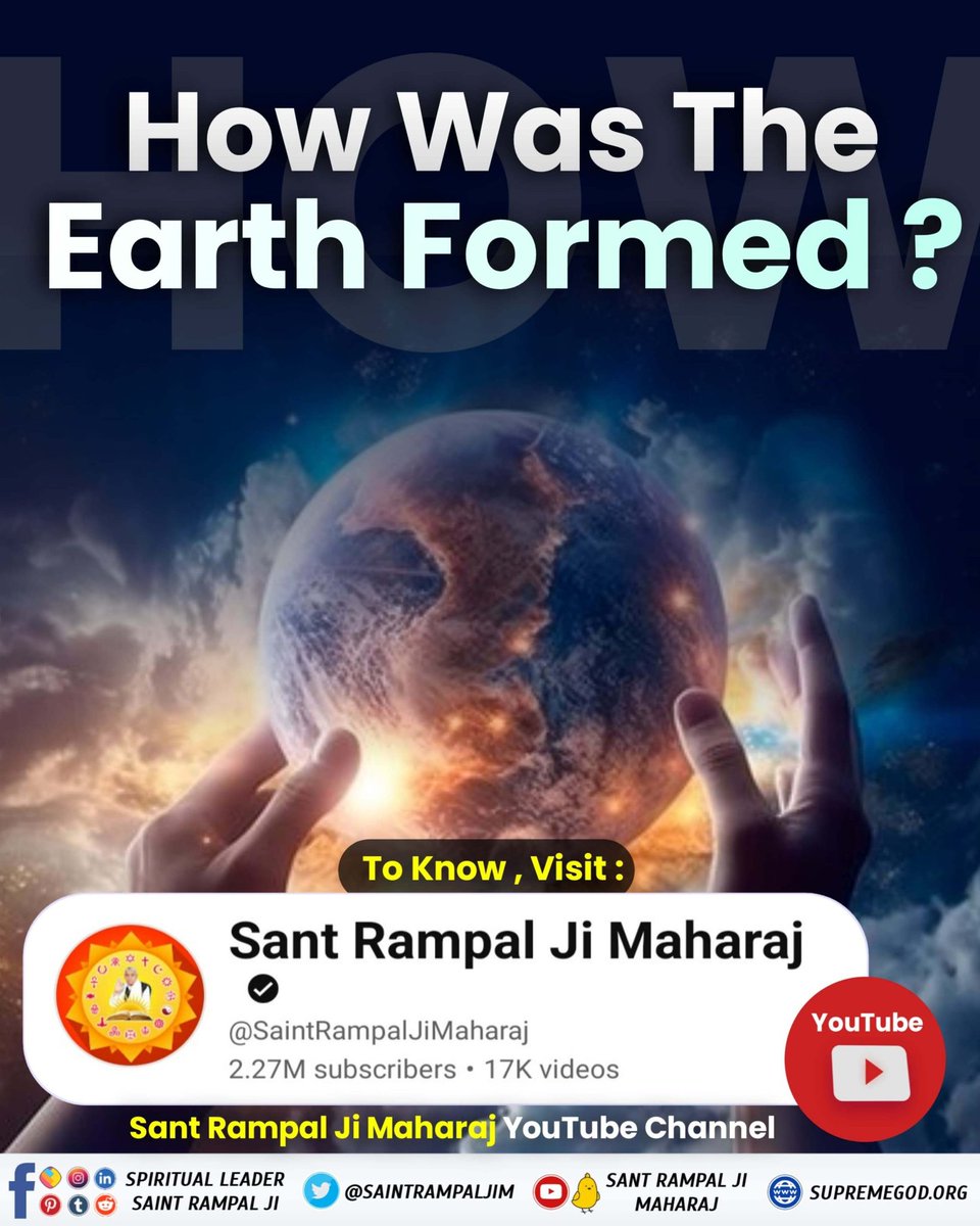 YBeekarwar's tweet photo. #SecretOf_CreationOf_Universe
How Was The Earth Formed? To Know, Visit: Sant Rampal Ji Maharaj kk
Sant Rampal Ji Maharaj https://t.co/3TAdulNb8k