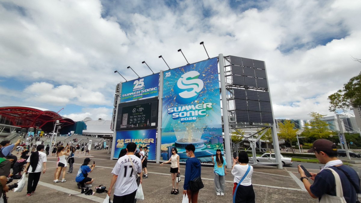 solotabi1's tweet photo. サマソニ到着！！
まず目指すはW.C！！ https://t.co/4ecSr4BMpm