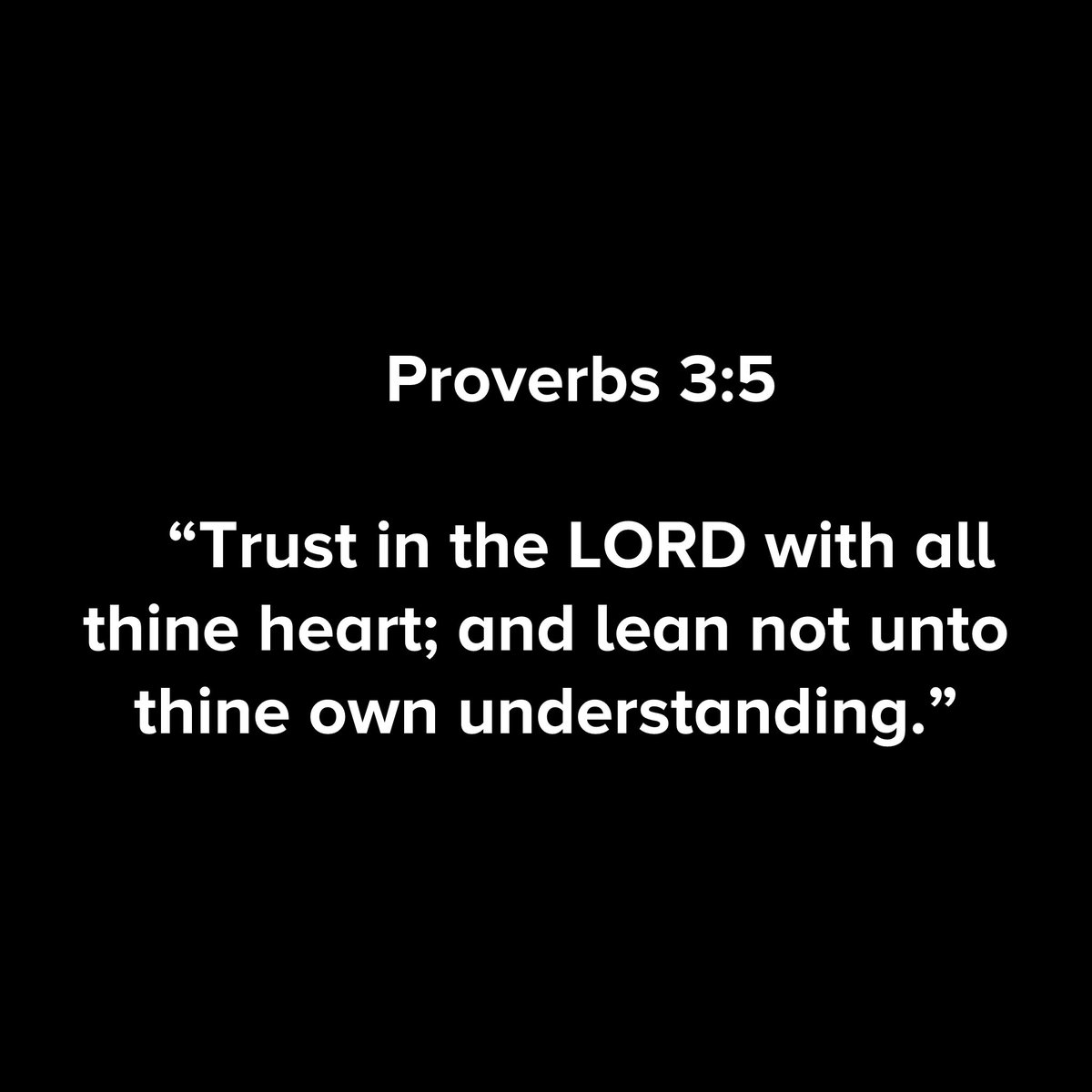 Holy__Bible1's tweet photo. Proverbs 3:5 https://t.co/m8qj24LqNT