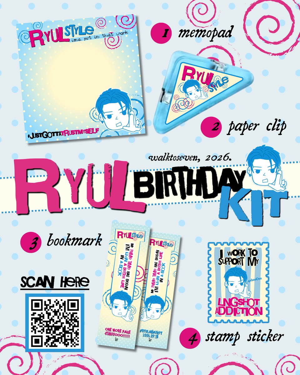 walktoseven's tweet photo. like &amp; rt are appreciated 🩵

pre-order for RYUL’s Birthday Kit is now open, go get your ryul style stationery! 

pre-order period;
14 - 26 August 2026

place your order here;
🔗 https://t.co/zRASWMGTSJ

⚡ more detailed info on form. https://t.co/LQiGOLlWDr