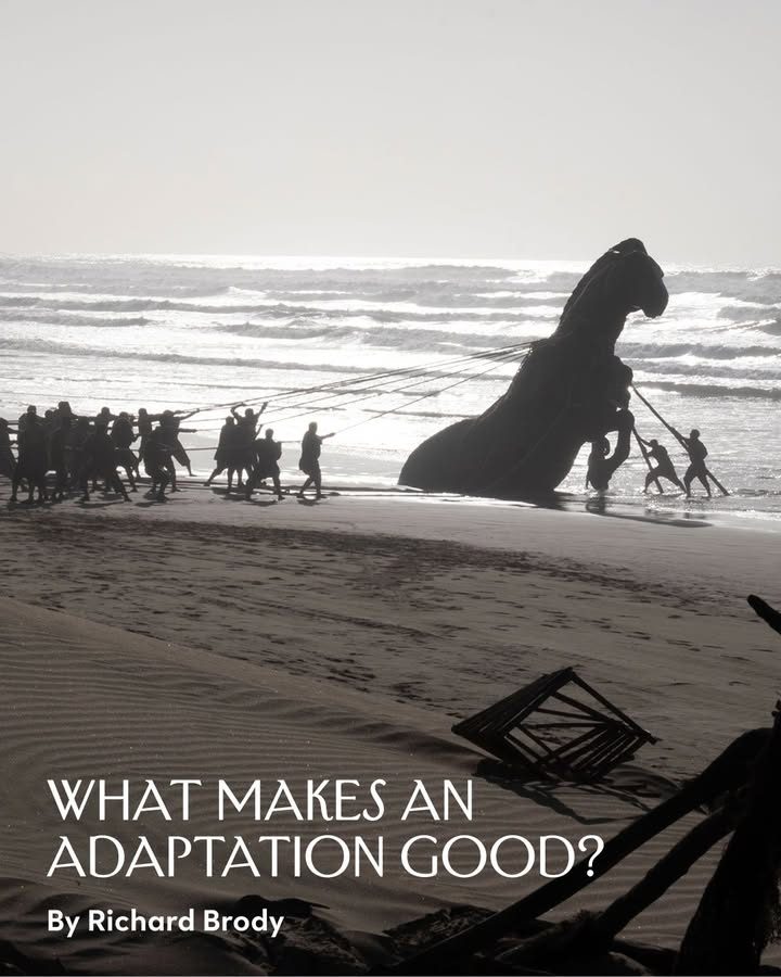 NewYorker's tweet photo. The recent release of Christopher Nolan’s “The Odyssey” has turned just about every film critic in America into a classicist, and vice versa. But the question of how adaptation works has a strong connection to the root of cinematic modernity, Richard Brody writes. The history of cinema itself can be seen mostly as one of adaptation, he argues. He considers the art of the literary adaptation, and how translating stories from one form to another is at the heart of cinema—and its criticism: https://t.co/oC02e3xu6a