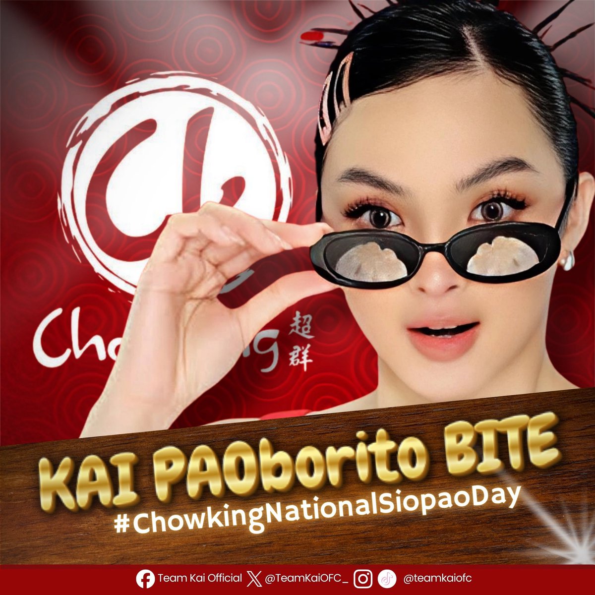 TeamKaiOFC_'s tweet photo. 𝗧𝘄𝗼 𝗯𝗶𝘁𝗲𝘀 𝗮𝗿𝗲 𝗯𝗲𝘁𝘁𝗲𝗿, 𝘁𝗵𝗿𝗲𝗲 𝗮𝗿𝗲 𝗯𝗲𝘀𝘁!

Celebrate your favorite bite with Chowking Chunky Asado Siopao and savor its soft, warm, and flavorful goodness that makes every bite feel extra special! Enjoy the buy two, get one free promo from August fourteenth to sixteenth, grab your friends and family, and share a delicious pao-borito moment together because every bite is even better when it reminds us of our favorite chunky and simply irresistible Kai!

Join our trending party and show us your favorite siopao moments, and don’t forget to use our official hashtag:

KAI PAOborito BITE
#ChowkingNationalSiopaoDay